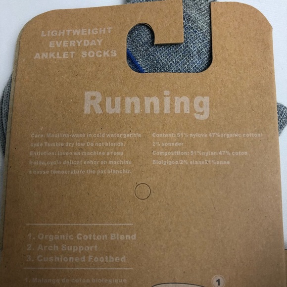 Patagonia Run Organic Cotton Socks Ankle Medium - Picture 4 of 7